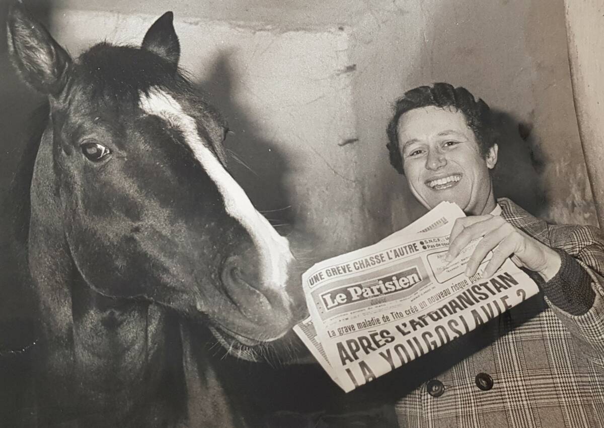 Avec le crack IDEAL DU GAZEAU (double vainqueur du Prix d'Amérique), en 1980.